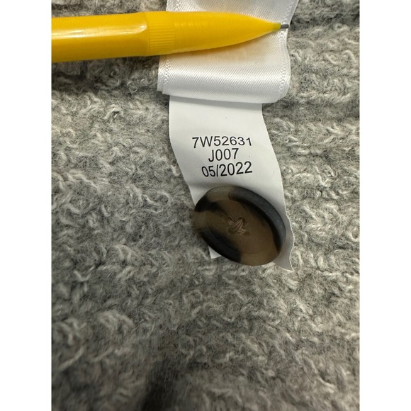 Lucky Brand Women's Gray Wool Blend Cable Knit Cardigan Sweater Size XL - Picture 10 of 11